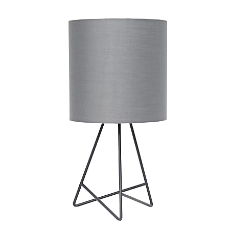Simple Designs Down To The Wire Table Lamp, 13-1/2"H, Gray