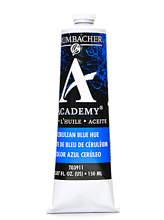 Grumbacher Academy Oil Colors, 5.07 Oz, Cerulean Blue Hue, Pack Of 2