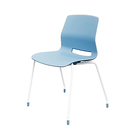 KFI Studios Imme Stack Chair, Sky Blue/White