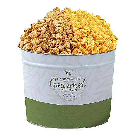 Gourmet Gift Baskets Caramel & Cheddar Popcorn Tin