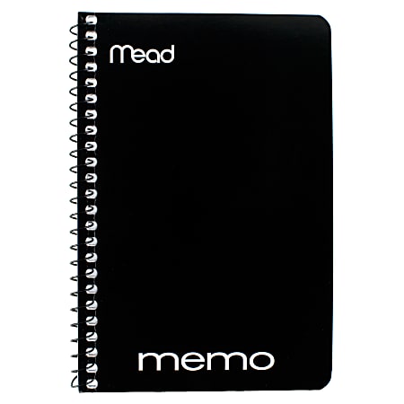 Mead® Wirebound Side-Opening Memo Book, 4" x 6",