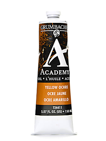 Grumbacher Academy Oil Colors, 5.07 Oz, Yellow Ochre, Pack Of 2