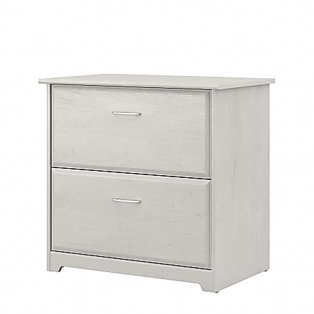 Bush Furniture Cabot 30"D Lateral 2-Drawer File Cabinet, Linen White Oak, Delivery