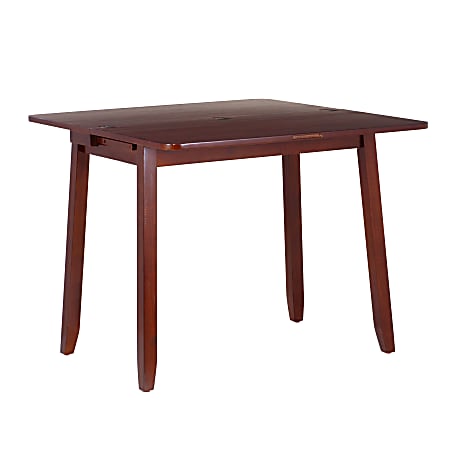 Linon Allbright Wood 3 Piece Folding Table Set Brown Office Depot