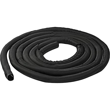 Floor Sleeve Cable Management, 2.5 X 0.5 Channel, 72 Long, Black