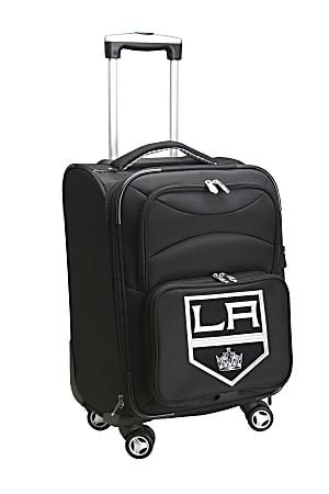 Denco ABS Upright Rolling Carry-On Luggage, 21"H x 13"W x 9"D, Los Angeles Kings, Black