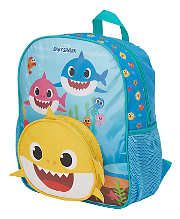 Accessory Innovations Baby Shark Happy Shark Backpack Blue