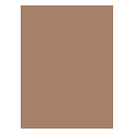 Nature Saver Smooth Texture Construction Paper, 100% Recycled, 9" x 12", Brown, Pack Of 50