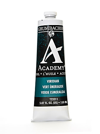 Grumbacher Academy Oil Colors, 5.07 Oz, Viridian Hue, Pack Of 2