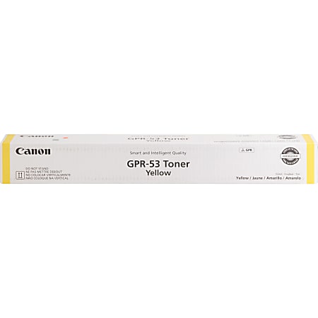 Canon GPR-53 Original Laser Toner Cartridge - Yellow - 1 Each - 19000 Pages