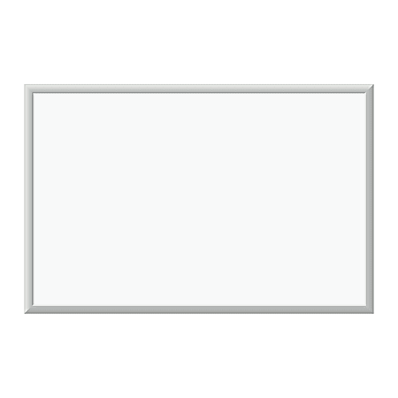 U Brands Magnetic Dry-Erase Board, 35" x 23", Silver Aluminum Frame