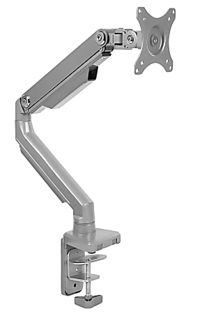 Mount-It! MI-2761 Monitor Desk Arm, 15"H x 10"W x 4.5"D, Silver