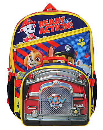Accessory Innovations Paw Patrol Ready For Action Backpack With Lunch Kit, Multicolor