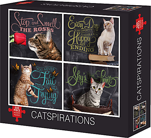 Willow Creek Press 500-Piece Puzzle, Catspirations