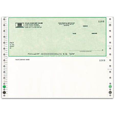 Multipurpose Continuous Checks, 3-Part, Top Check, Box Of 250