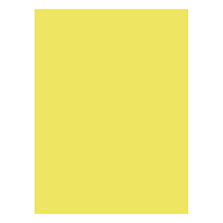 Nature Saver Smooth Texture Construction Paper, 100% Recycled, 9" x 12", Yellow, Pack Of 50