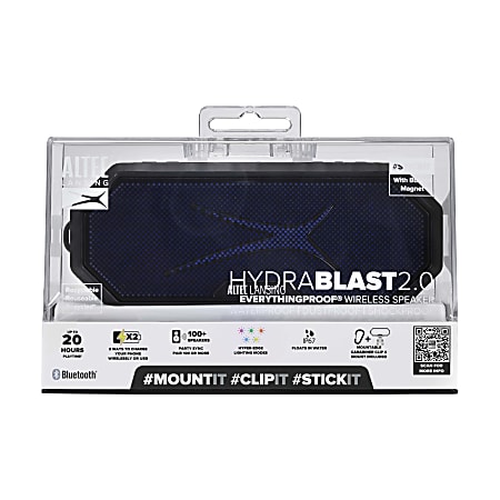 Altec Lansing HydraBlast 2.0 IMW1302 EVERYTHINGPROOF® Bluetooth Speaker, Blue