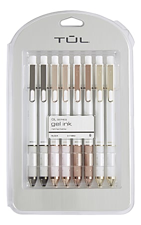 TUL GL Series Retractable Gel Pens Medium Point 0.7 mm Pearl White