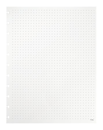 TUL® Discbound Notebook Refill Pages, Letter Size, Dot Grid Format, 100 Pages (50 Sheets), White