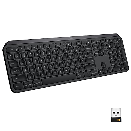 Logitech® MX Keys Wireless Illuminated Keyboard, Black, 920-009295