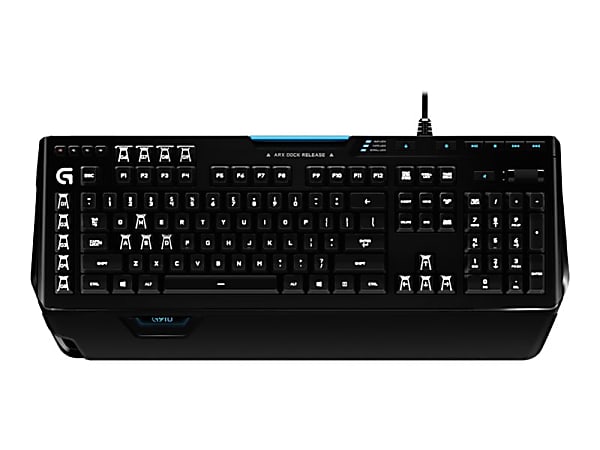 Logitech G910 Orion Spectrum RGB Mechanical Gaming Keyboard - Cable Connectivity - USB 2.0 Interface - 113 Key Play, Pause, Mute, Volume Control, Skip, G-Key, Macro Hot Key(s) - QWERTY Layout - Black