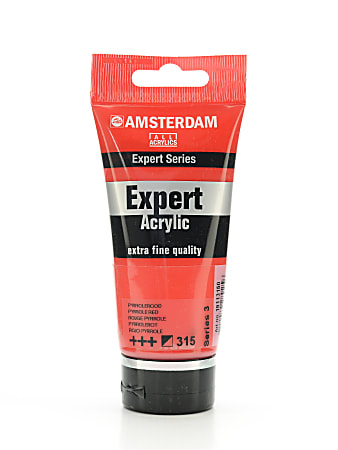 Amsterdam Expert Acrylic Paint Tubes, 75 mL, Pyrrole Red, Pack Of 2