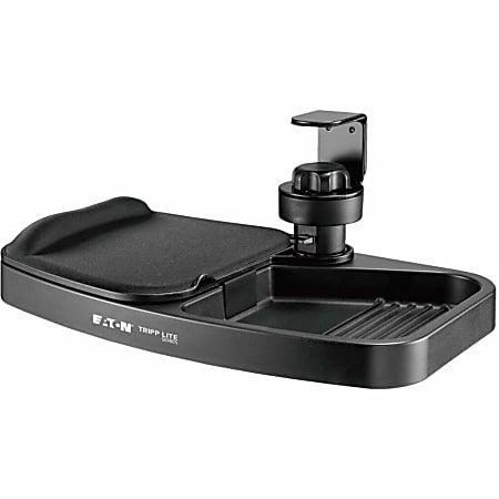Eaton Tripp Lite Series Under-Desk Clamp-On Storage Tray with Built-In Mouse Pad and Wrist Rest - 6.60 lb Load Capacity