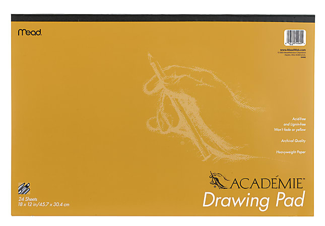 Mead Academie Drawing Pad, 18" x 12"