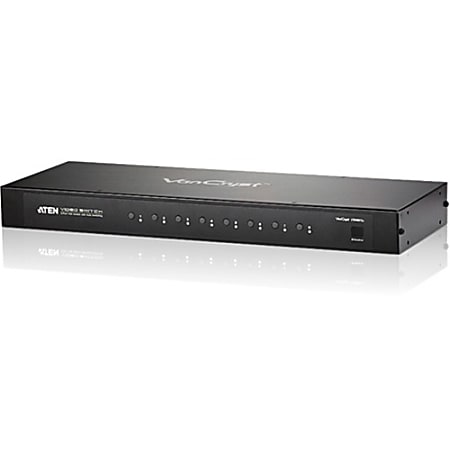 ATEN 8-Port VGA Switch with Auto Switching - 2048 x 1536 - QXGA - 8 x 1 - Display, Projector, Computer, Speaker1 x VGA Out
