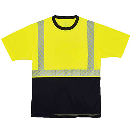 Ergodyne GloWear 8280BK Type R Class 2 Performance T-Shirt, 3X, Lime