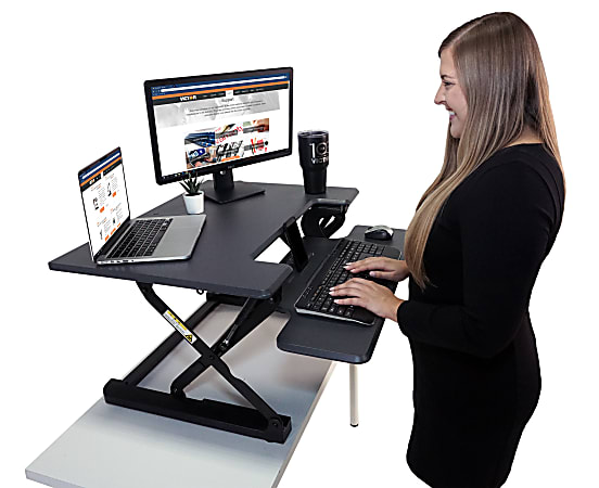Victor High Rise DCX710 Height Adjustable Standing Desk Riser 31 ...