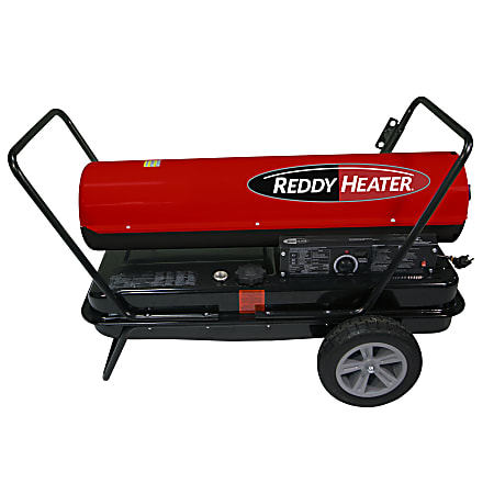 REDDY HEATER™ 220,000-BTU Portable Forced-Air Kerosene/Multi-Fuel Heater with 650 CFM, 13-Gallon Tank, Dual-Heat Controls, Electronic Start & Fuel Gauge, RFA220CV-V2