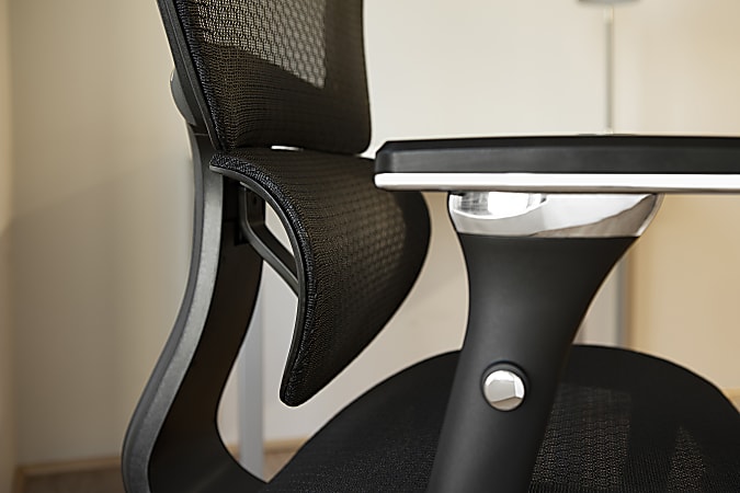 Nouhaus Ergo3D Ergonomic Fabric High Back Office Chair Black