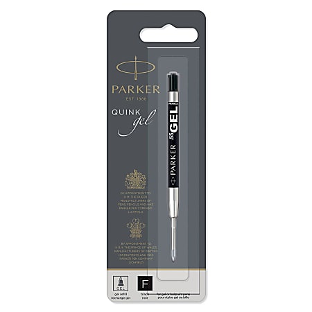 Parker® Gel Pen Refill, Fine Point, 0.5 mm, Black