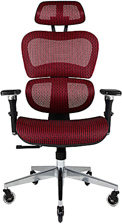 Red chair for desk sales