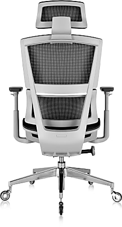 Nouhaus Posture Ergonomic PU Leather High Back Executive Office Chair Flat  White - Office Depot