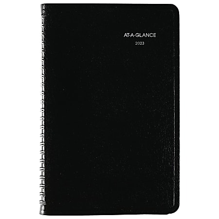 AT-A-GLANCE DayMinder 2023 RY Weekly Appointment Book Planner, Black, Small, 5" x 8"