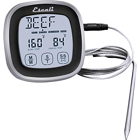 Escali Touch Screen Thermometer Timer 4 F 20 C to 482 F 250 C