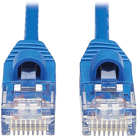 Tripp Lite Cat6a 10G Snagless Molded Slim UTP Network Patch Cable (M/M), Blue, 15 ft. - First End: 1x R - N261S15BL