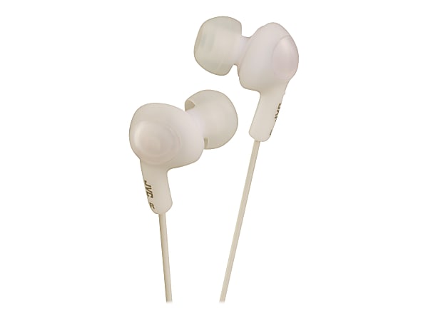JVC Gummy Plus In-Ear Headphones, White