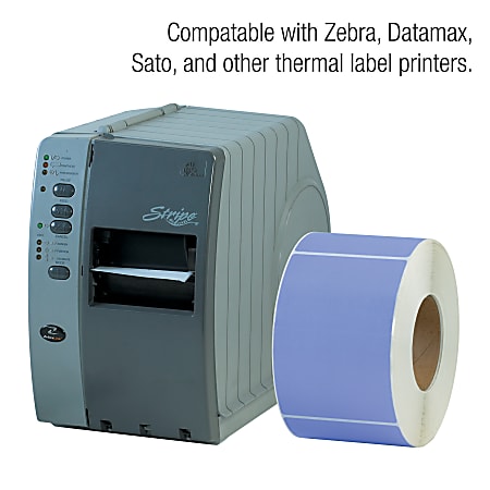Office Depot® Brand Colored Rectangle Thermal Transfer Labels, THL130PR, 4