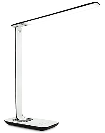 Mount-It! Turcom Relaxalight LED Desk Lamp, 28-1/2”H, White