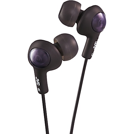 JVC Gummy Plus In-Ear Headphones, Black