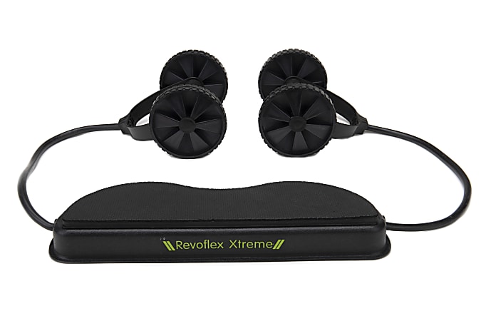 Mind Reader Ab Roller With Handles, Black