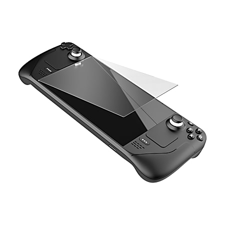  Nyko Anti-Glare Tempered Glass Screen Protector for Steam Deck, 0.55mm Thin, Fingerprint-Resistant, Complete w/Cleaning Cloth, Wipes,  Dust Absorption, & Guide Stickers
