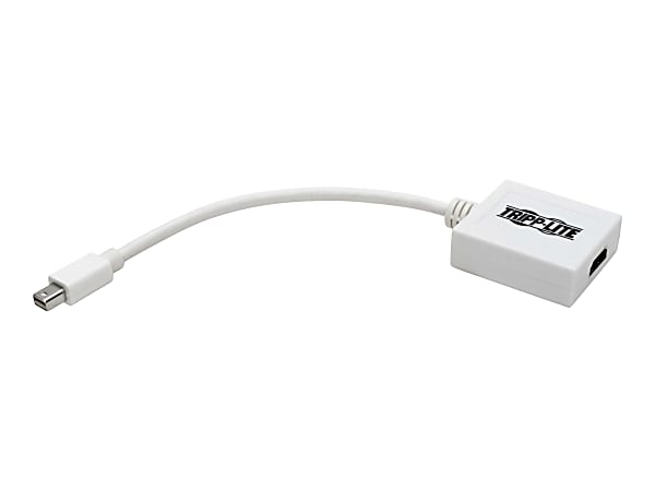 Tripp Lite 6in Mini DisplayPort to HDMI Adpater Converter mDP to HDMI M/F 6" - Adapter - Mini DisplayPort male to HDMI female - 6 in - white