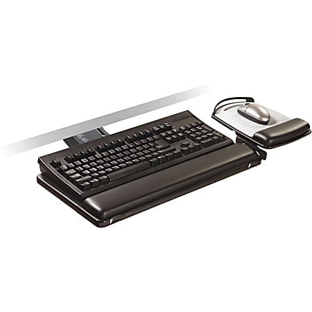 【送料関税無料】 3M Depot Office - Black Tray Keyboard Adjustable SitStand パソコンデスク