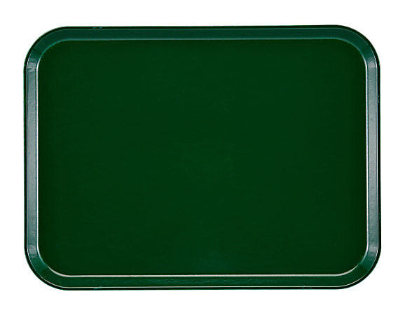 Cambro Camtray Rectangular Serving Trays, 14" x 18", Sherwood Green, Pack Of 12 Trays