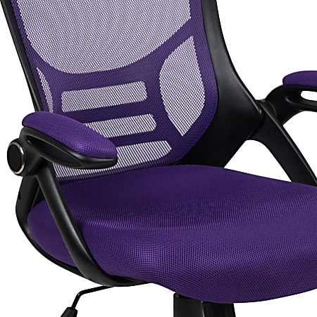 Purple mesh sales office chair
