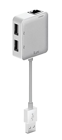 iLuv USB Ethernet Adapter With USB Hub